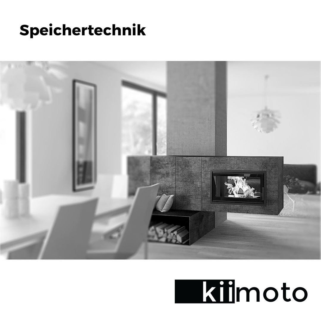 Kamin Speichertechnik kiimoto kamine Skandinavische Wohnzimmer Eisen/Stahl Kamin und Zubehör