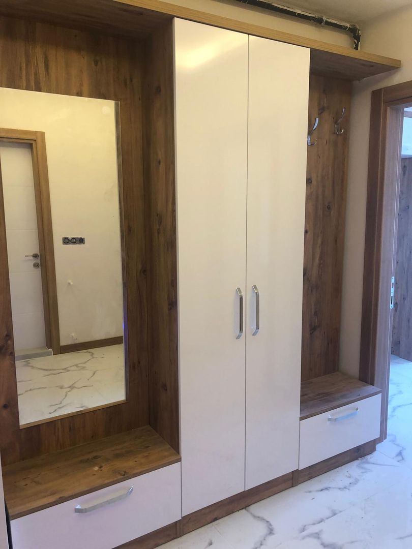 Portmanto ASK MİMARLIK İNŞAAT Minimalist Koridor, Hol & Merdivenler Elbise Askısı & Gardroplar