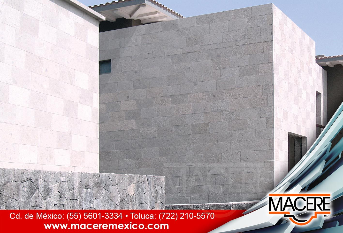 Cantera, MACERE México MACERE México Стіни Камінь Настінні та підлогові покриття