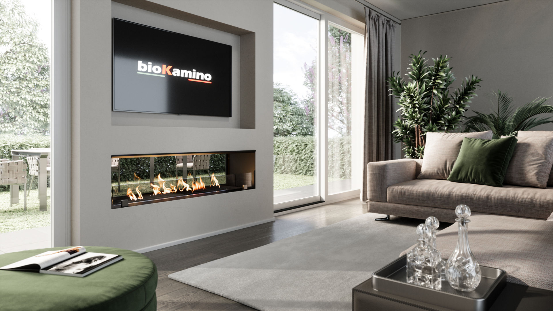 BKBF - LINEA DA INCASSO, bioKamino bioKamino Maisons modernes Fer / Acier Accessoires & décoration