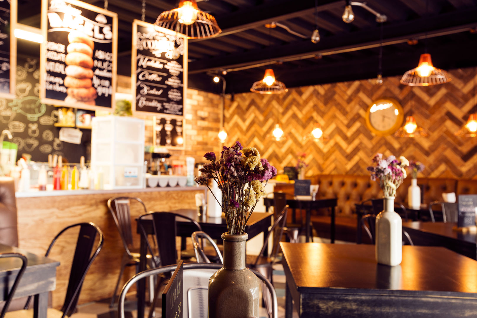 Cafetería "Big apple bagels", PURO interiorismo PURO interiorismo مساحات تجارية مطاعم