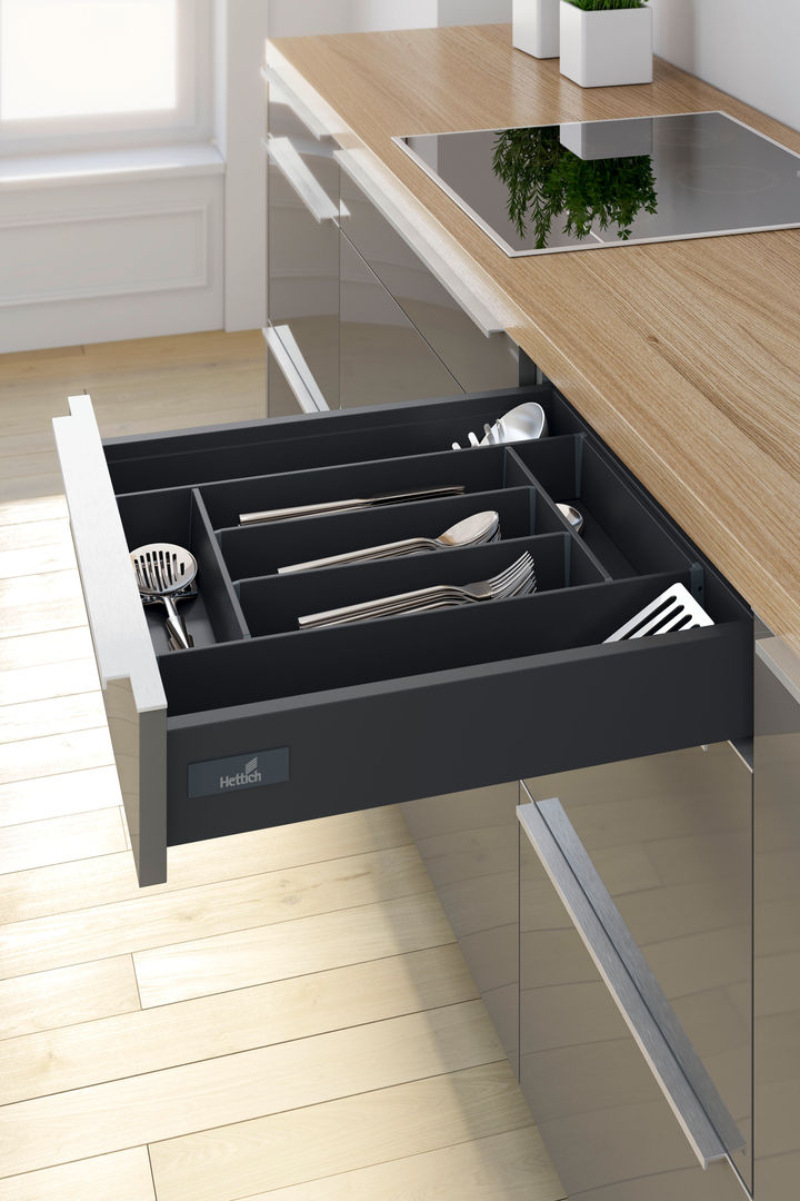 InnoTech Atira de Hettich (cajones), HERRAJES HETTICH S.A DE C.V. HERRAJES HETTICH S.A DE C.V. Rumah Modern Accessories & decoration