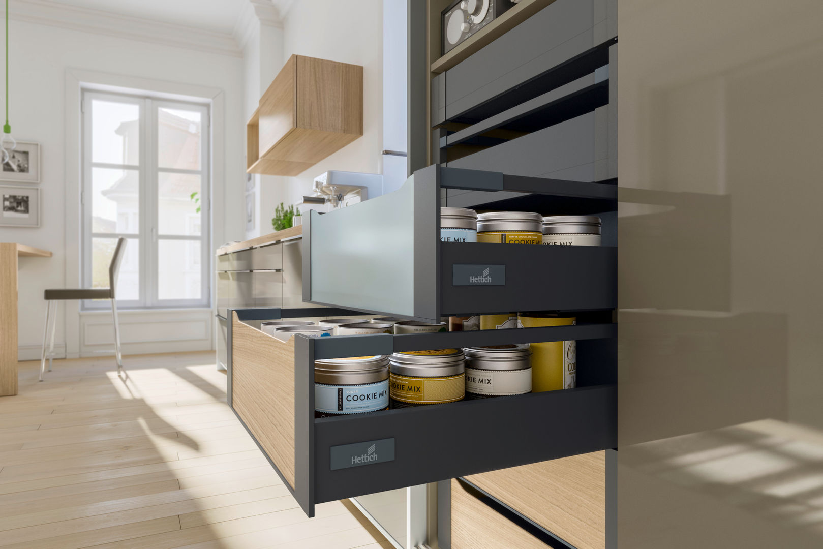 Herrajes y accesorios de cocina de Hettich 