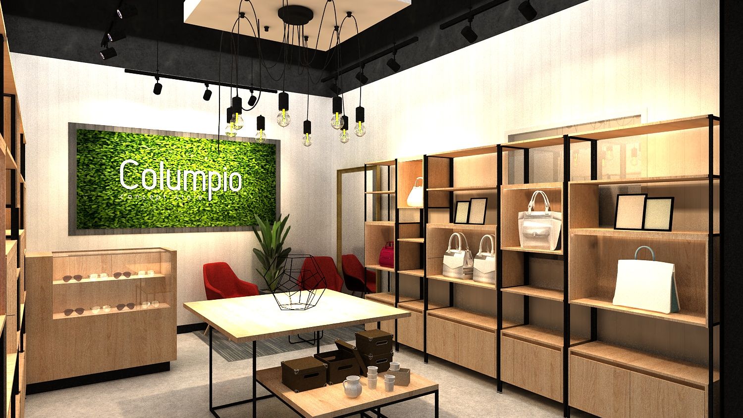 Columpio concept store (EN CONSTRUCCION), AUTANA estudio AUTANA estudio Commercial spaces Chipboard Commercial Spaces