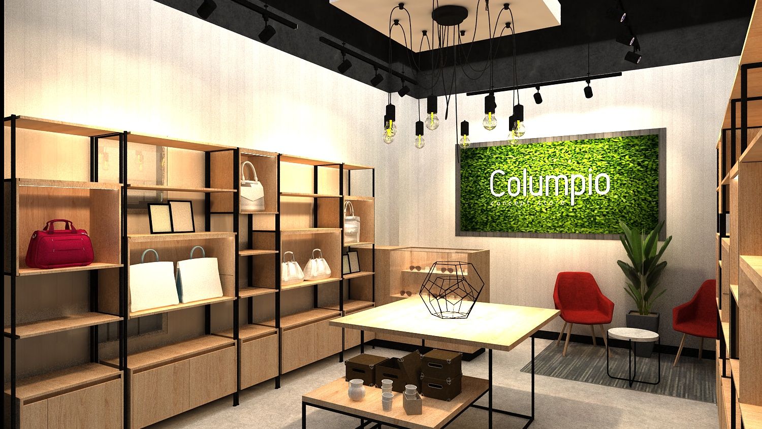 Columpio concept store (EN CONSTRUCCION), AUTANA estudio AUTANA estudio Gewerbeflächen Holzspanplatte Ladenflächen