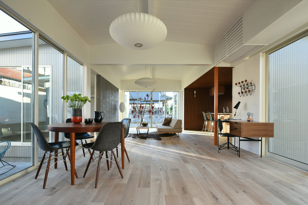 Case Study House #63, NASU CLUB NASU CLUB Modern Living Room Wood Wood effect