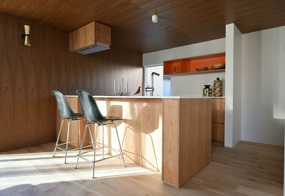 Case Study House #63, NASU CLUB NASU CLUB Modern kitchen لکڑی Wood effect