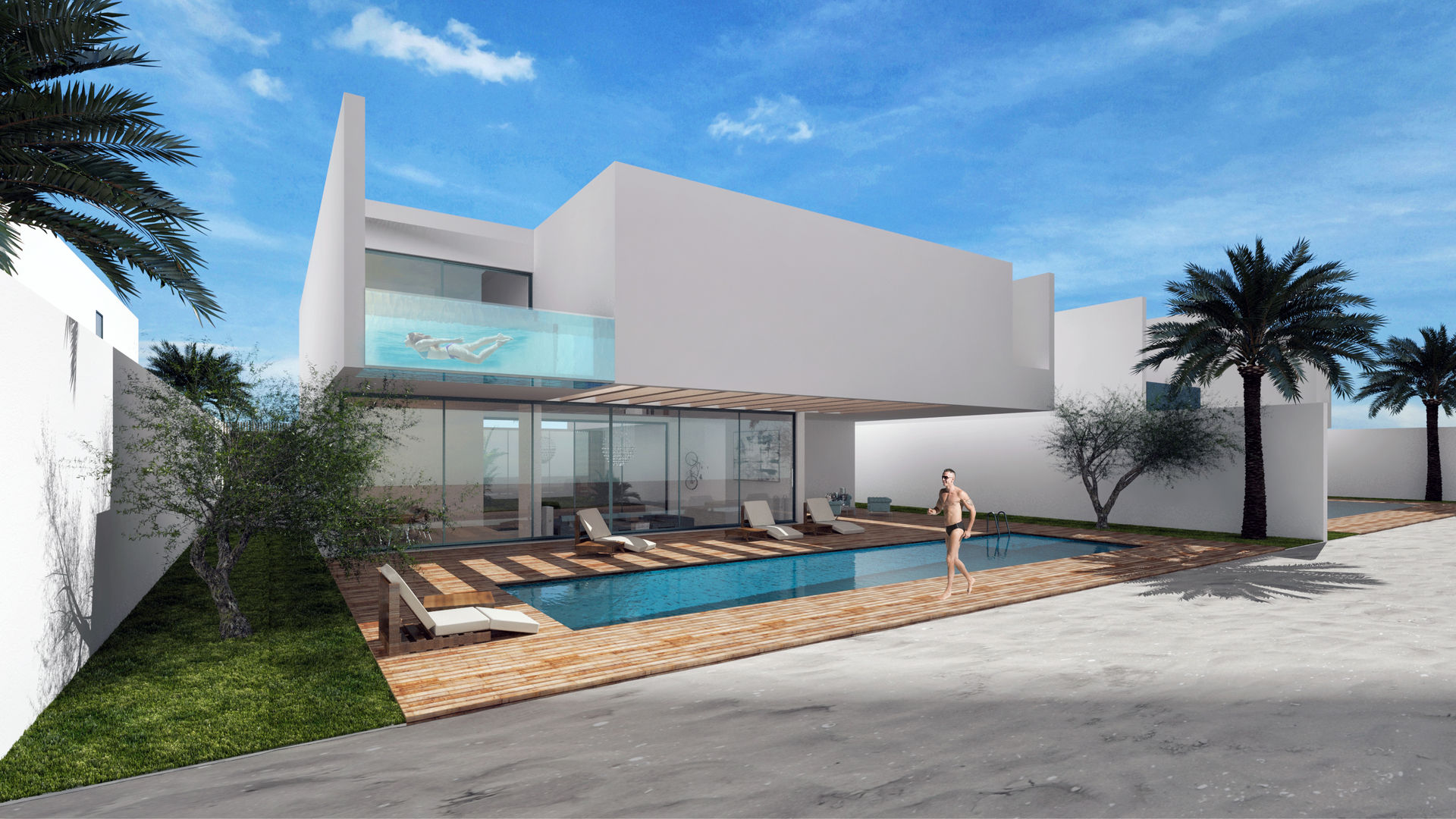 Marassi Villas A Studio Toggle Porto, Lda Piscinas de jardim