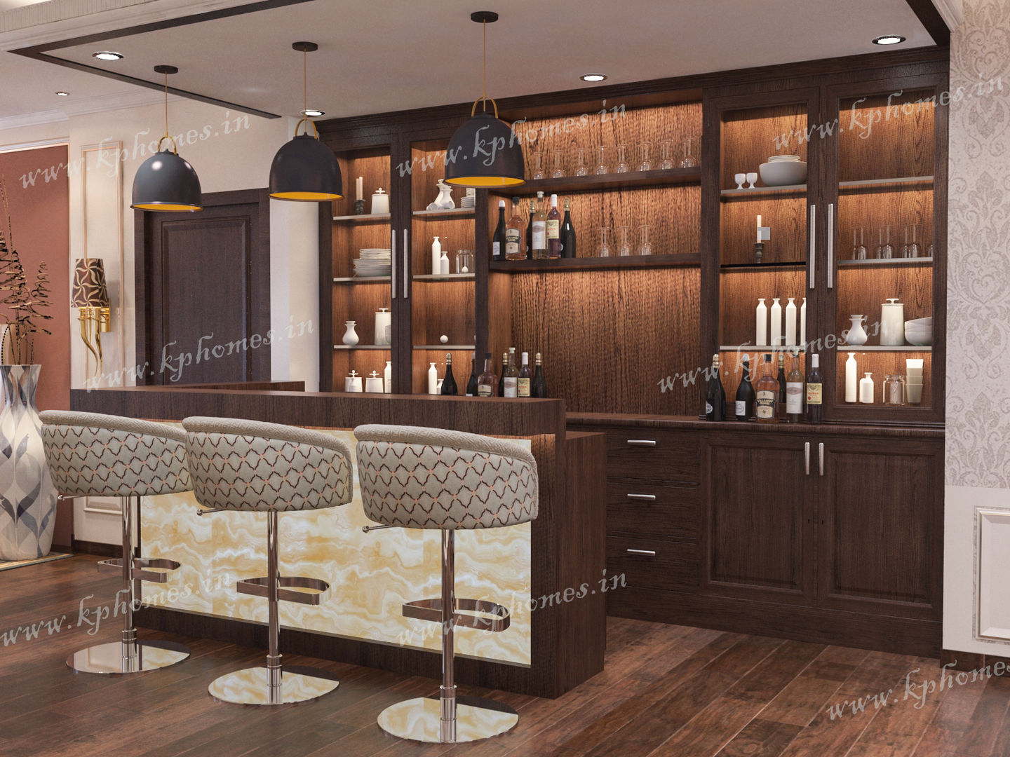 Luxury Apartment - Bar and Lounge Room, Kphomes Kphomes Bodegas de vino