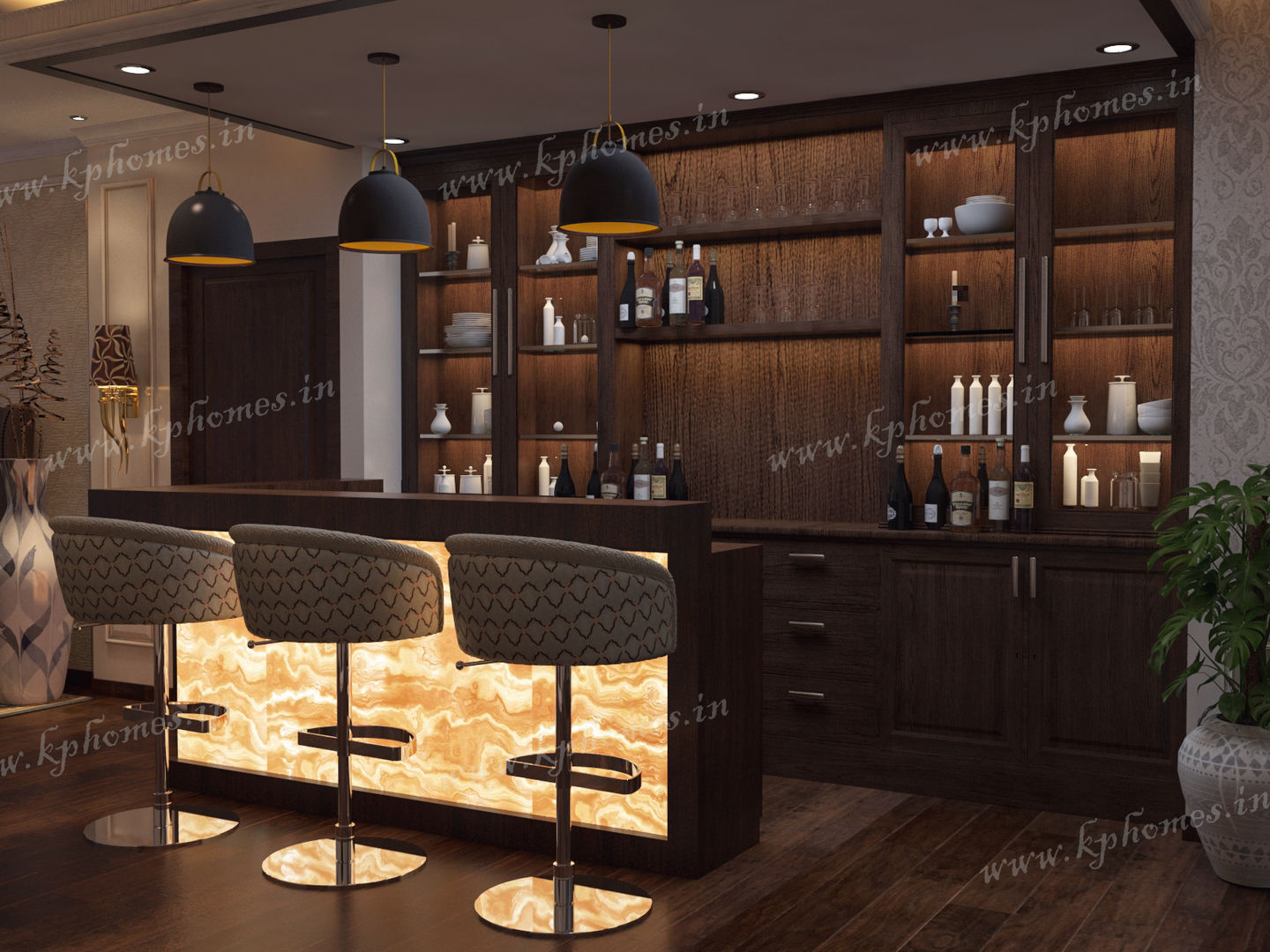 Luxury Apartment - Bar and Lounge Room, Kphomes Kphomes Bodegas de vino