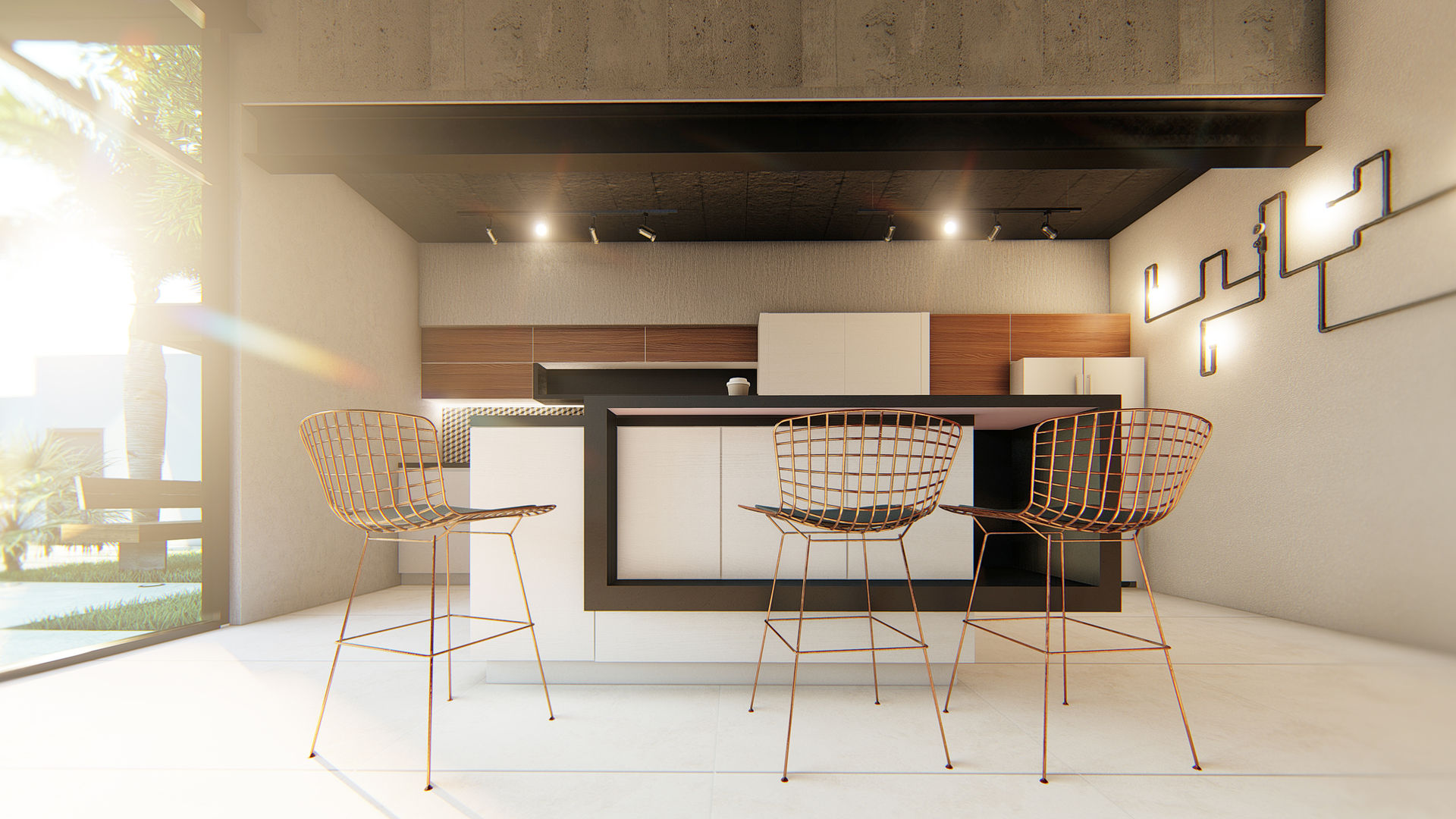 homify Built-in kitchens Concrete