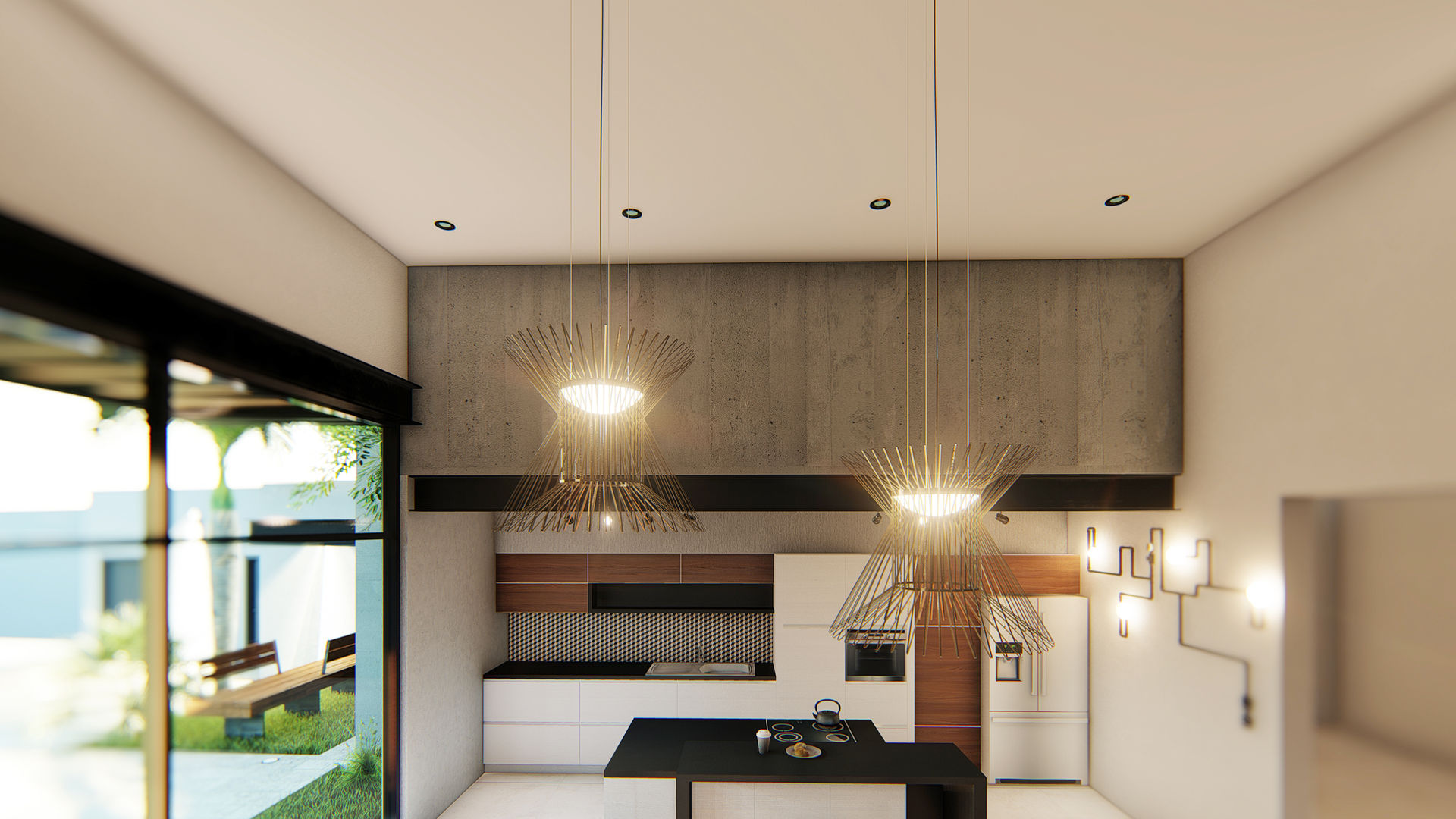 homify Built-in kitchens Concrete