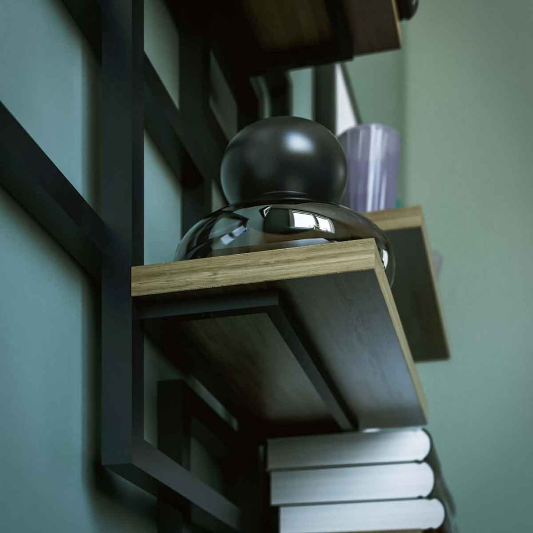 Caos portabottiglie a parete: Design moderno e originale, Damiano Latini srl Damiano Latini srl Living room Aluminium/Zinc