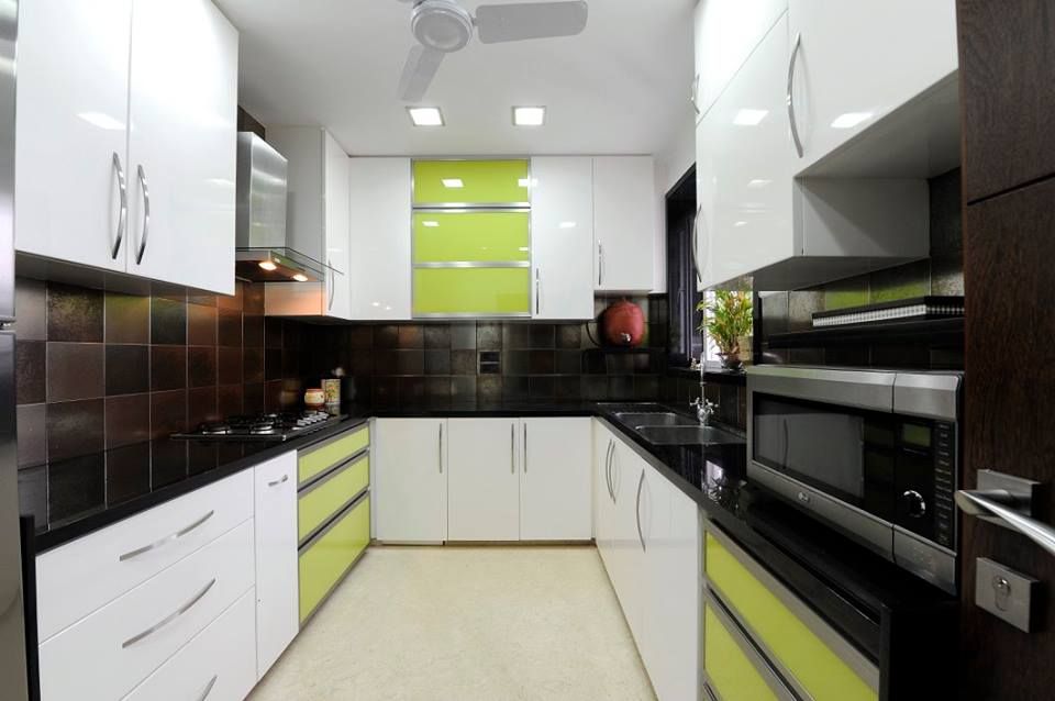 3bhk residence, Grant Road, SPACE DESIGN STUDIOS SPACE DESIGN STUDIOS 모던스타일 주방