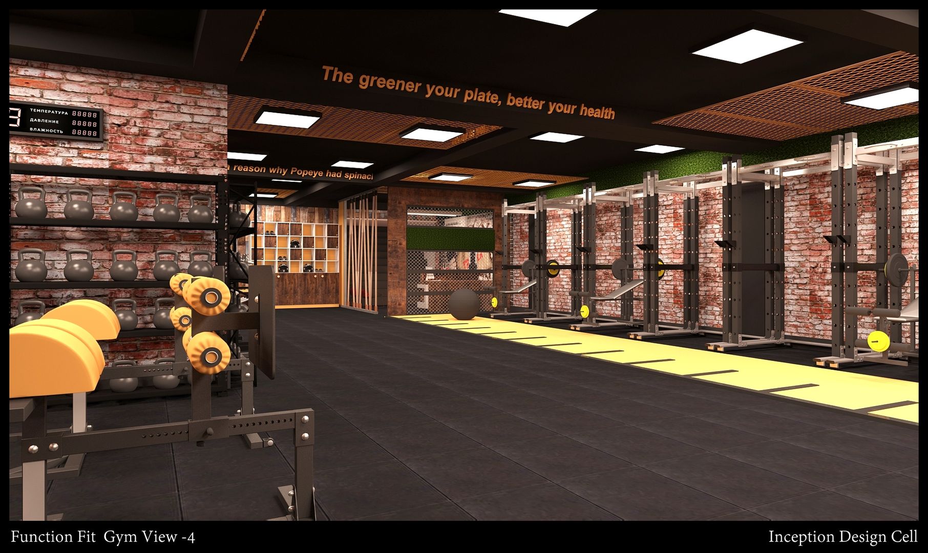 Function Fit (Gym), Inception Design Cell Inception Design Cell Ruang Olahraga Gaya Rustic Kayu Wood effect