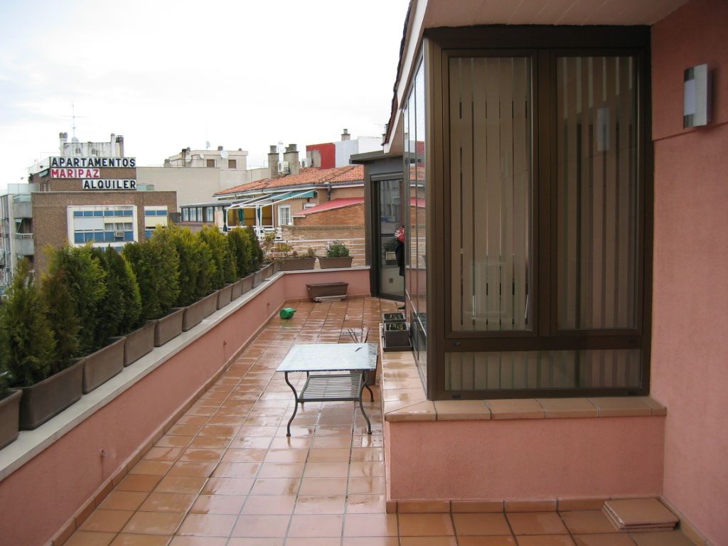 Aspecto original de la terraza homify Balcones y terrazas de estilo moderno terraza,diseño,plantas