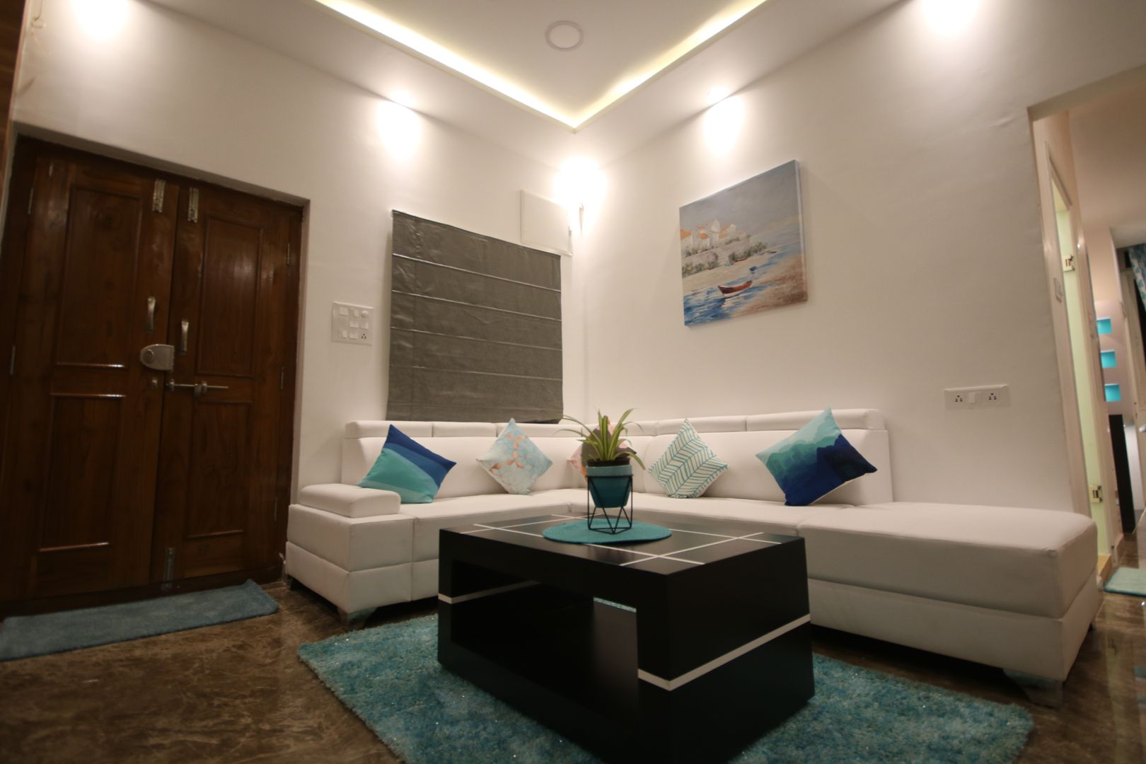 Elegant Styled Vibrant 3BHK Project @ Alwal, Enrich Interiors & Decors Enrich Interiors & Decors Salas modernas