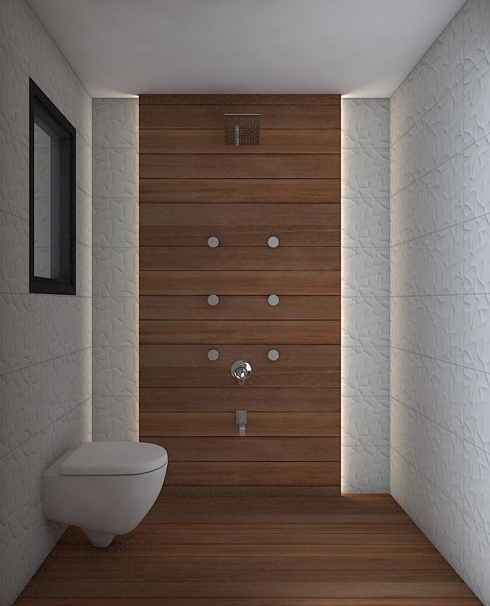 1 BHK PROJECT IN DAHISAR MUMBAI, AXLE INTERIOR AXLE INTERIOR Kamar Mandi Tropis Tembikar Toilets