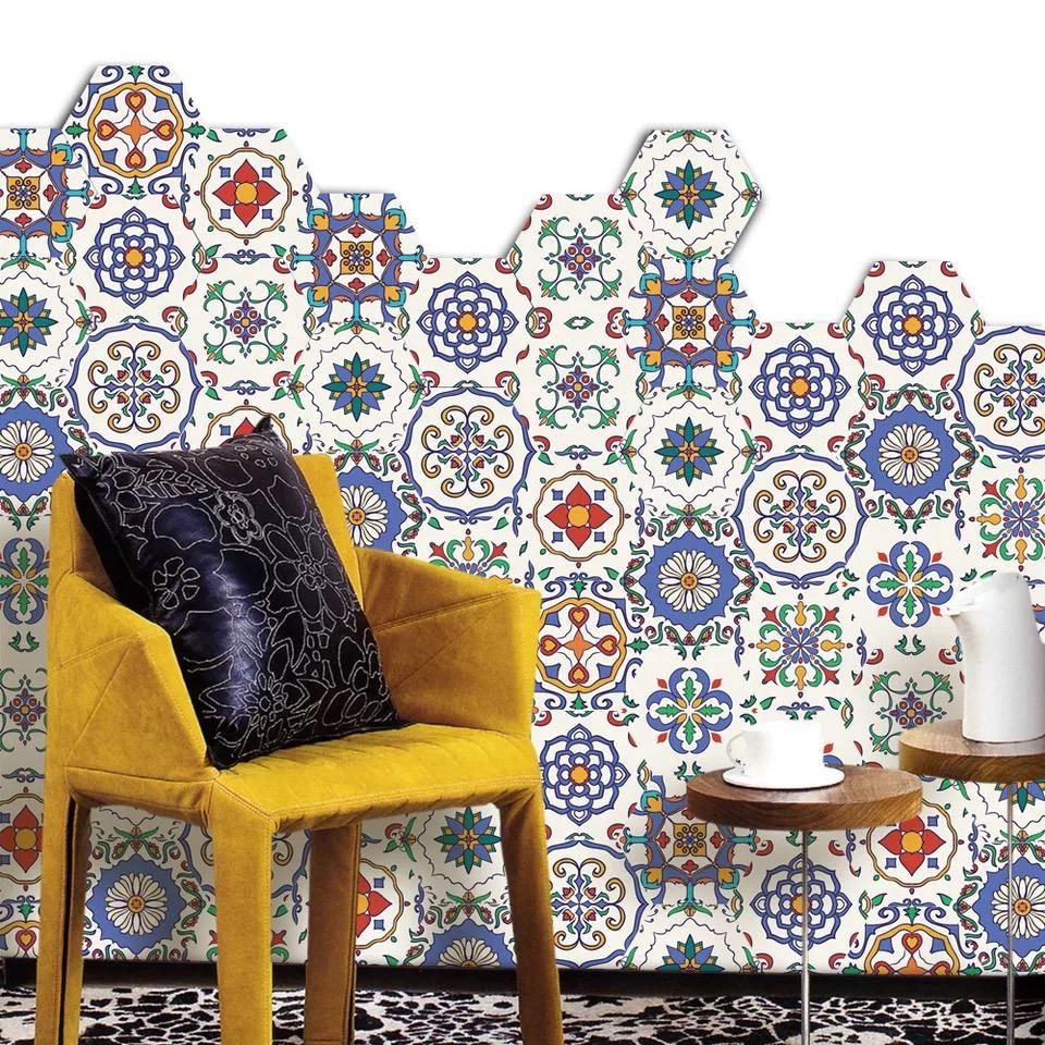 Vinil Color Muro Paredes y suelos de estilo ecléctico Revestimientos de paredes y suelos