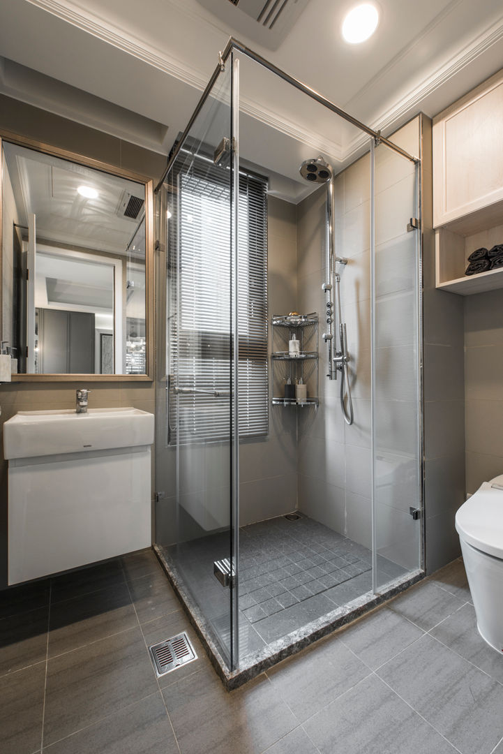 浴室 你妳國際空間設計 Classic style bathroom Glass