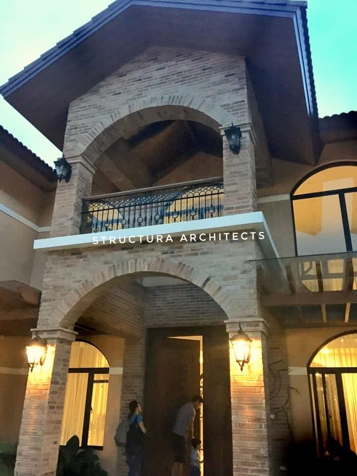 View of Main Door Structura Architects Mediterranean style gym Bricks