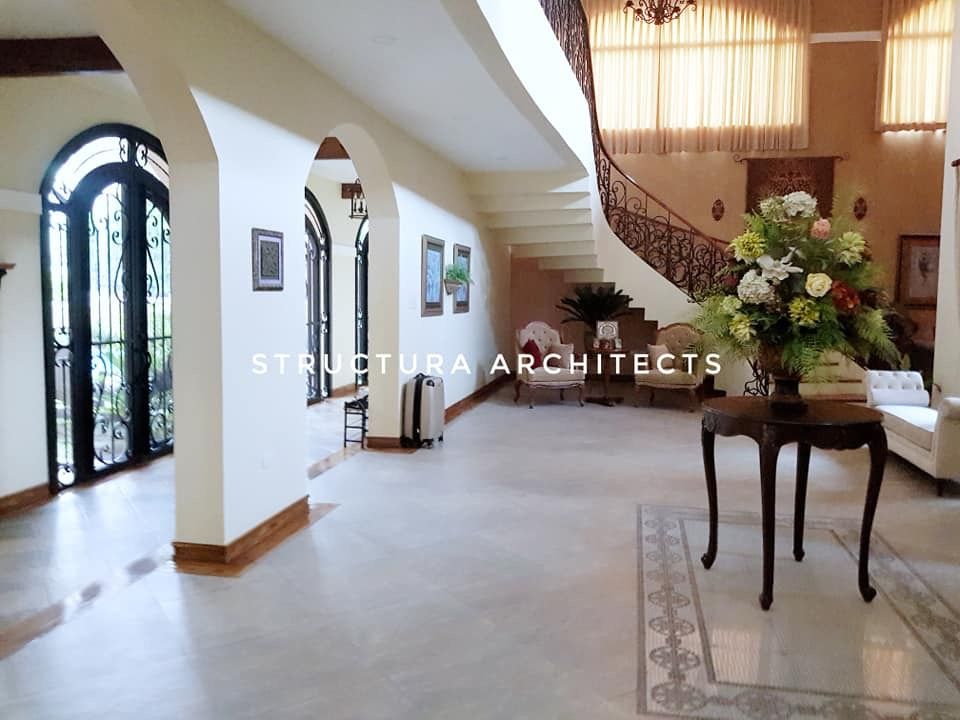 View of the Ante-Room, showing the Grand Staircase Structura Architects Garden Shed Wood Wood effect