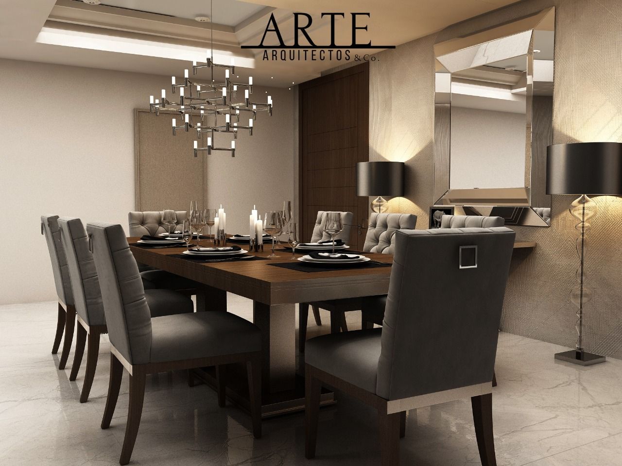 PROYECTO RINCONADAS N.L., ARTE ARQUITECTOS ARTE ARQUITECTOS Dining room