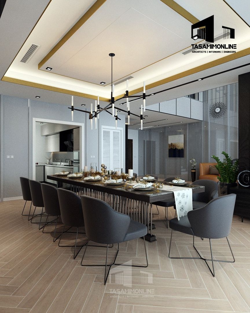 Dinning room interior design Tasamim Online تصاميم أونلاين