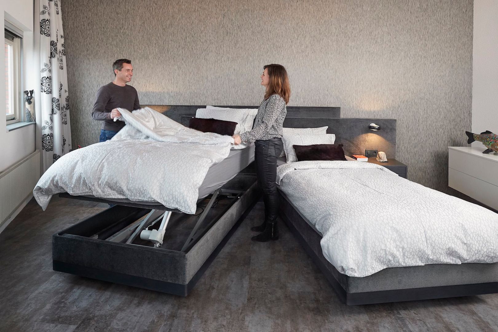 Hoog laag bedden, De Suite De Suite Modern style bedroom Beds & headboards