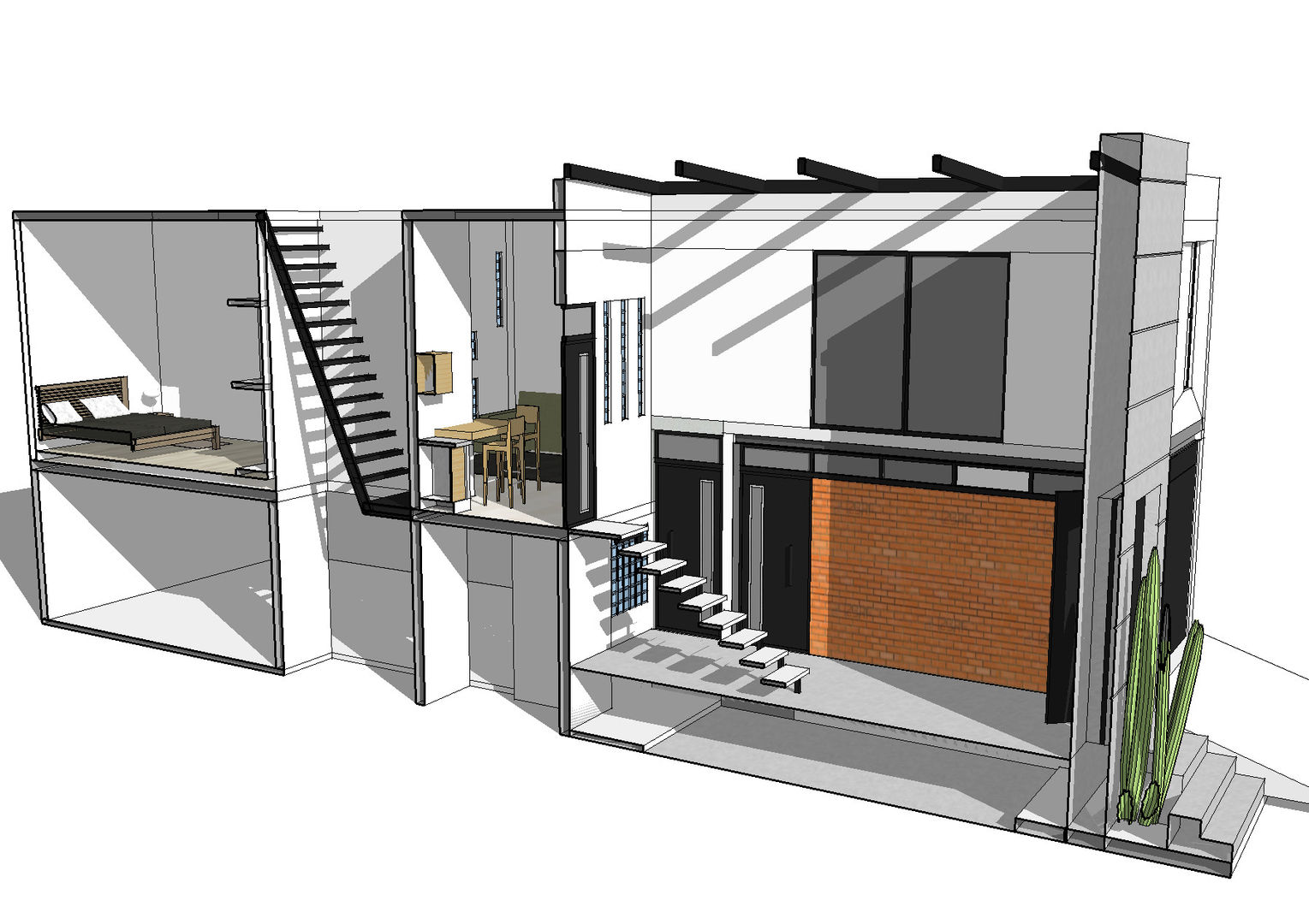 Casa tres puentes, MIDA MIDA Small houses Concrete