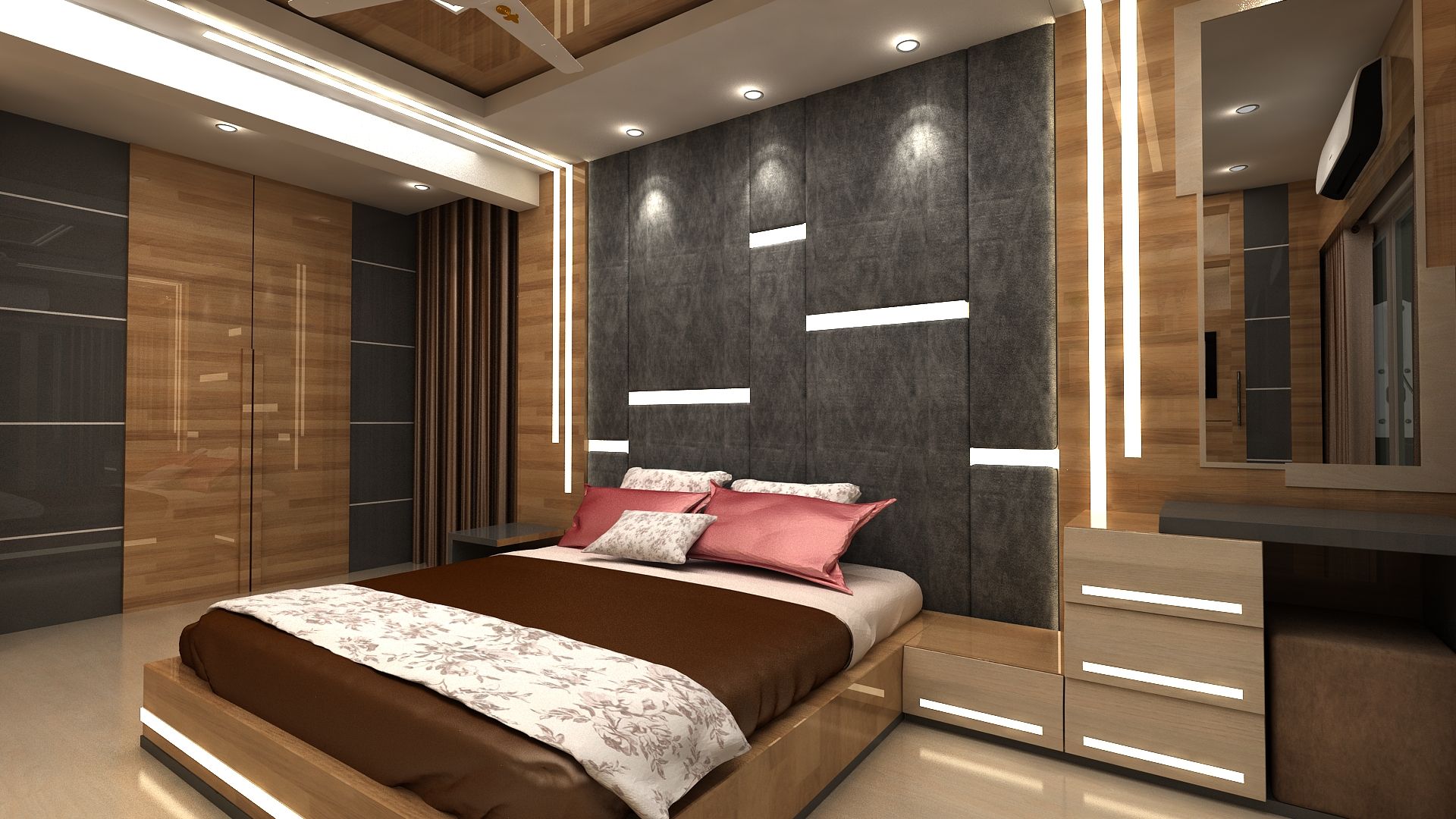 Bedroom Idea, Clickhomz Clickhomz Modern style bedroom