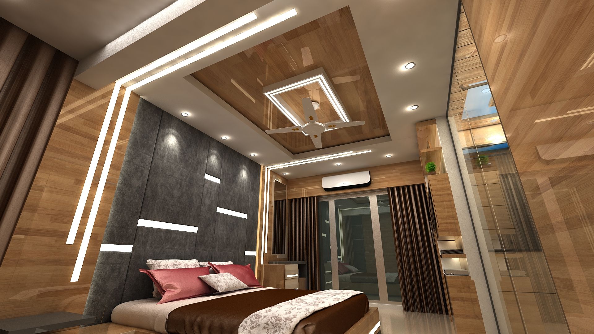 Bedroom Idea, Clickhomz Clickhomz Спальня в стиле модерн