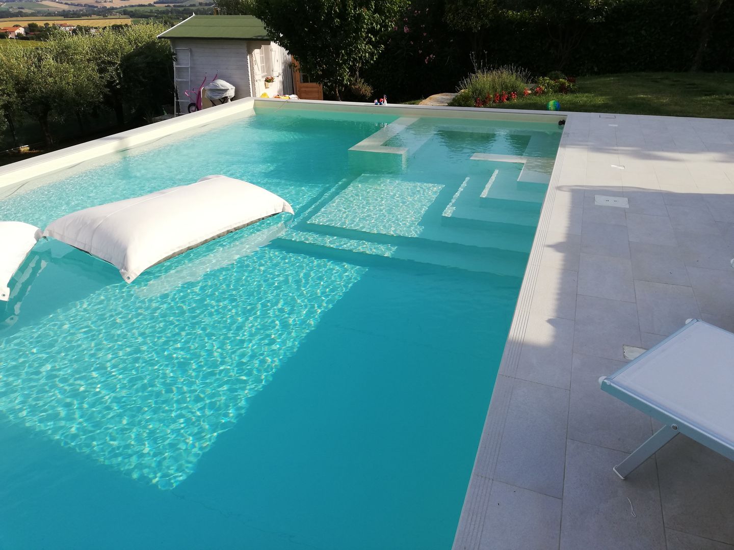 RISTRUTTURAZIONE PISCINA, PISCINE TECNOIMP PISCINE TECNOIMP Infinity pool کنکریٹ