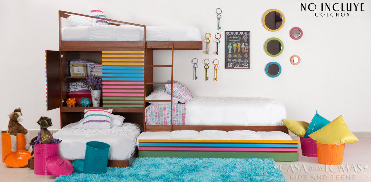 Literas Lomas Kids , Casa de las Lomas Casa de las Lomas Modern nursery/kids room Beds & cribs