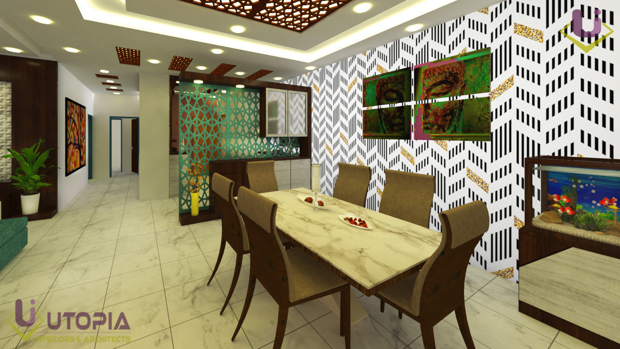 Residential Interior Designer in Bangalore, Utopia Interiors & Architect Utopia Interiors & Architect Modern dining room