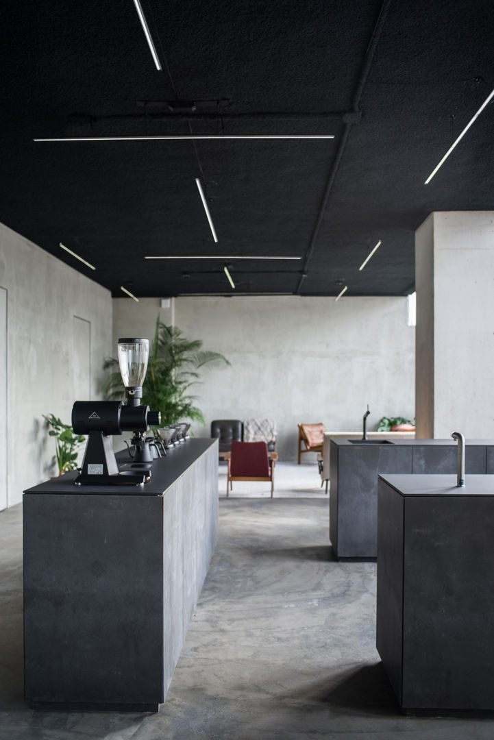 Public Space, HOP Architecten HOP Architecten Bedrijfsruimten Keramiek Zwart Bars & clubs