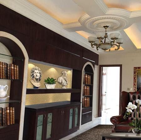 The Library & beautiful ceiling for that Vintage look Phat Phorms Designs