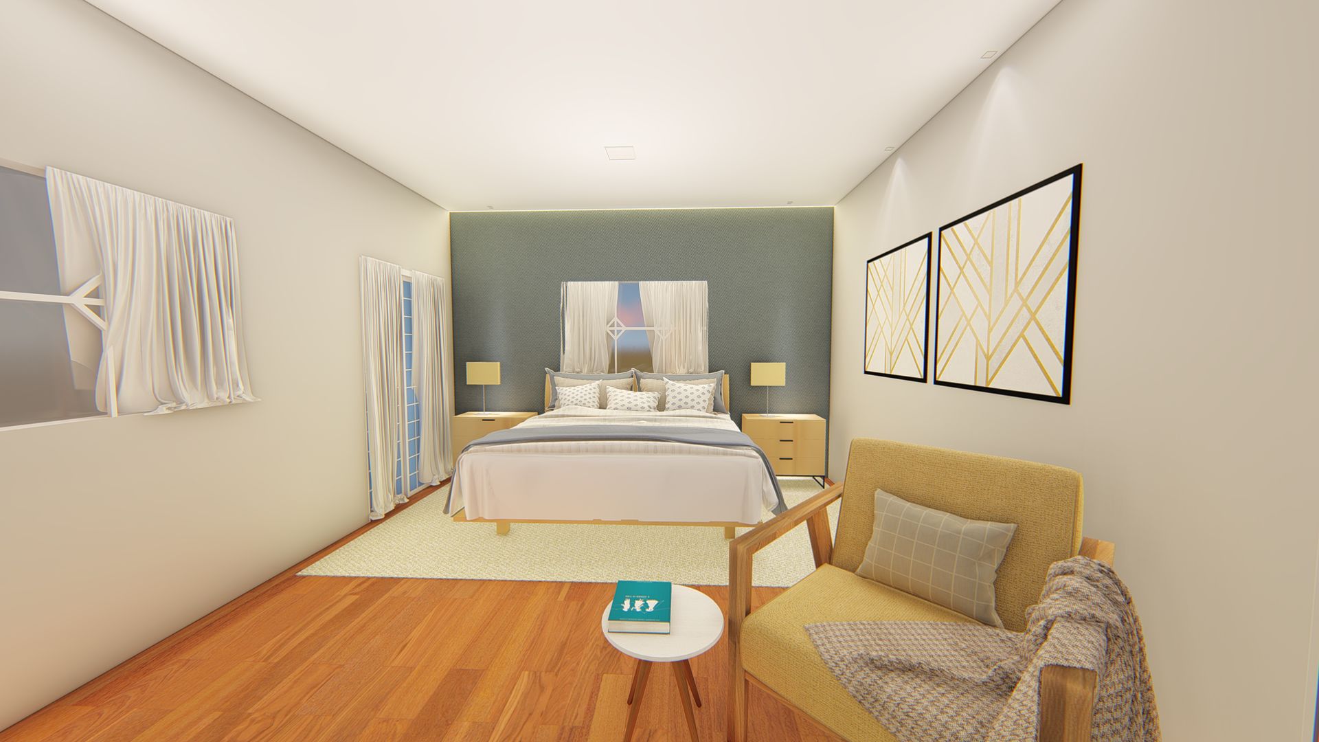 Design de interiores , Outline Arquitetura Outline Arquitetura Modern style bedroom Wood Wood effect