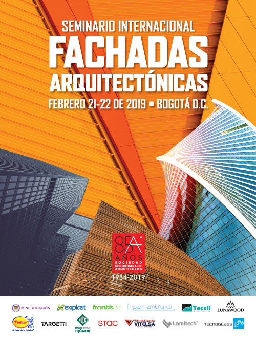 SEMINARIO INTERNACIONAL FACHADAS ARQUITECTÓNICAS, Sociedad Colombiana de Arquitectos Sociedad Colombiana de Arquitectos مساحات تجارية محلات تجارية