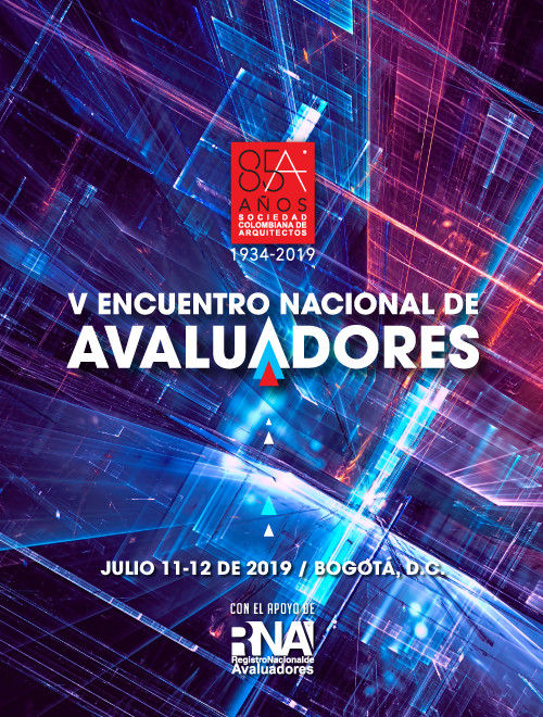 V ENCUENTRO NACIONAL DE AVALUADORES, Sociedad Colombiana de Arquitectos Sociedad Colombiana de Arquitectos Espacios comerciales Centros de exhibiciones
