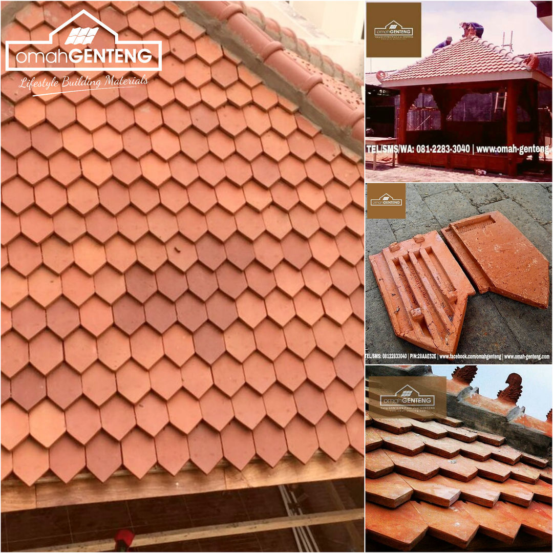 Genteng Sirap - HP/WA: 08122833040 - Omah Genteng, Omah Genteng Omah Genteng Gable roof Bricks