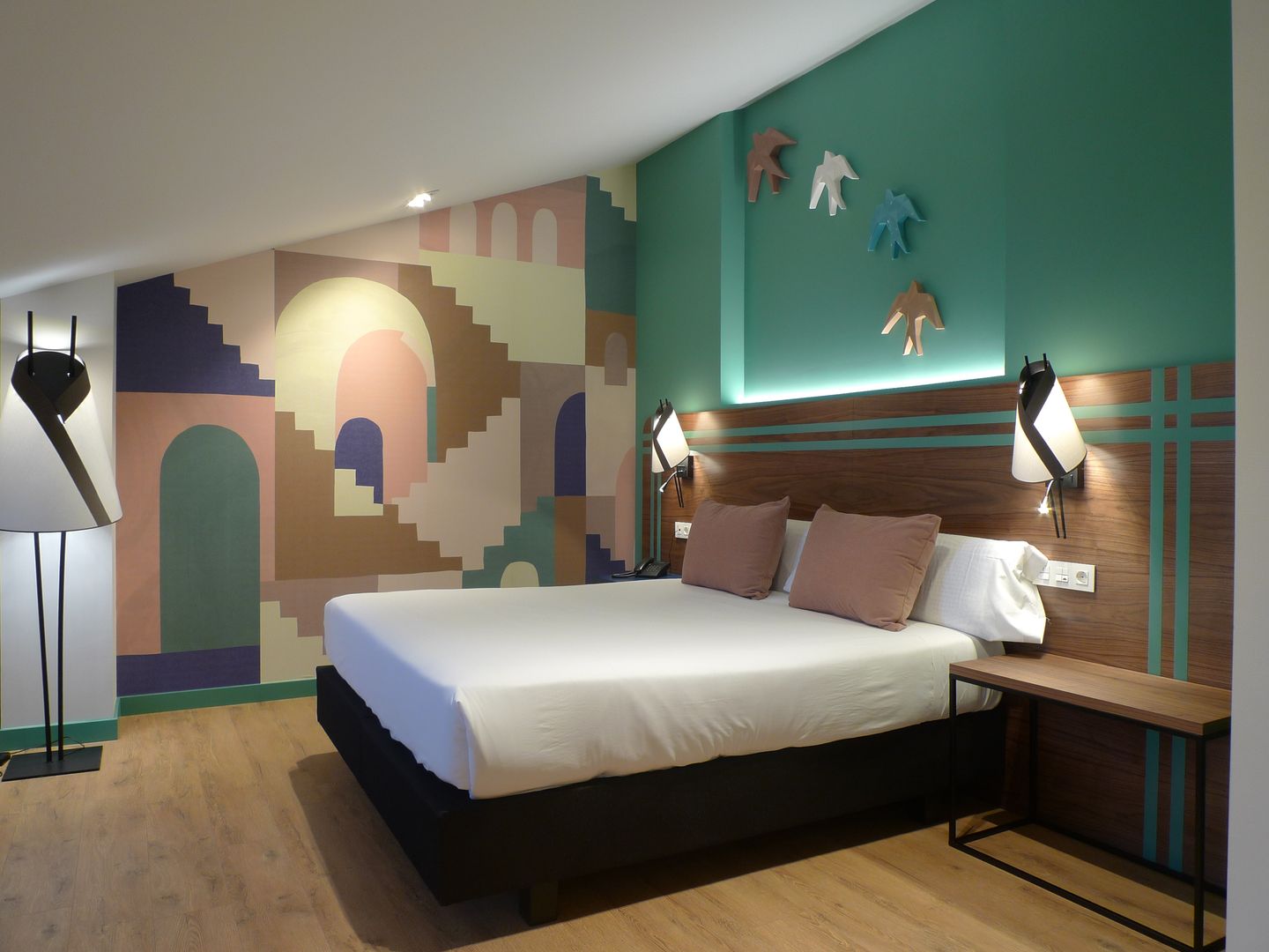 Hoteles, Maite Santaclara Interiorista Maite Santaclara Interiorista Modern style bedroom