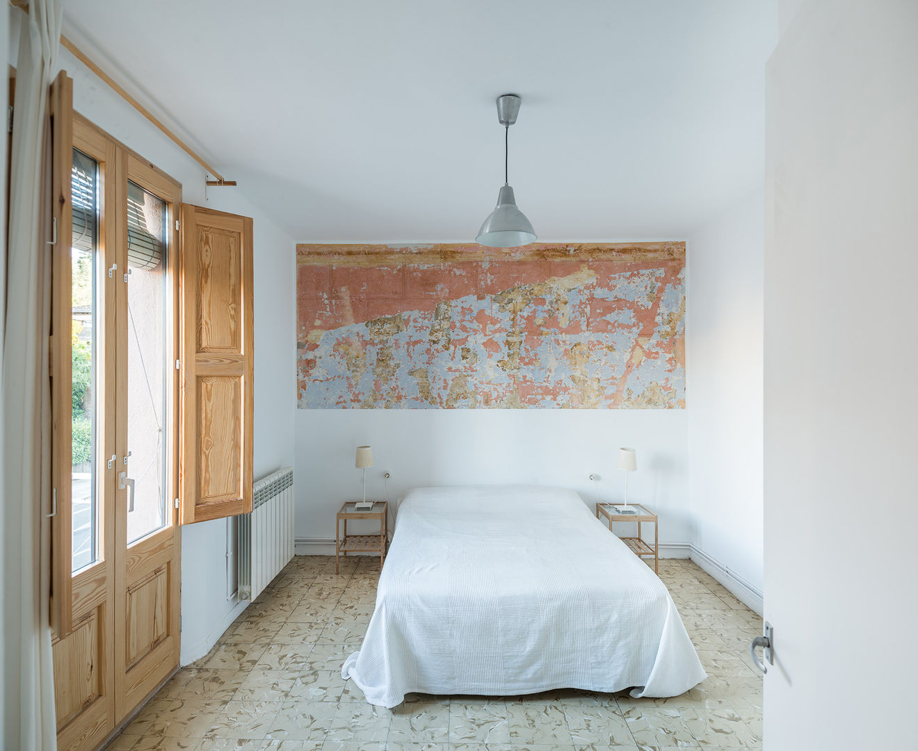 Dormitori undos arquitectura cooperativa Dormitorios de estilo minimalista Madera Acabado en madera pintura, color, textura, dormitori, reforma, habitatge