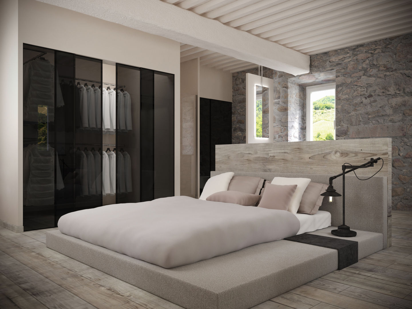 homify Kamar Tidur Minimalis Batu