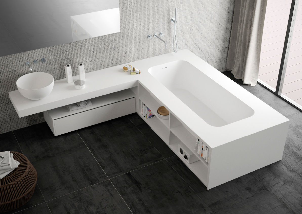 Progettazione e Realizzazione Vasche Free Standing, Aquaforte Technological Surface Aquaforte Technological Surface Baños modernos Bañeras y duchas