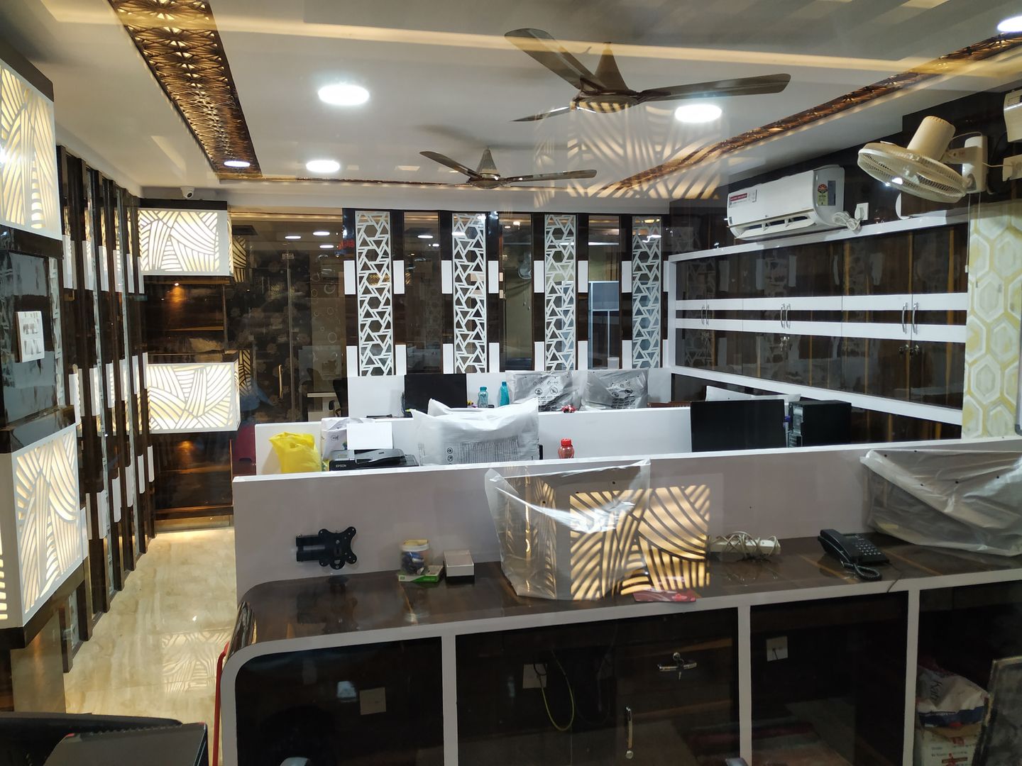 Salon Interior work, complete project design and execution, Sharma Interiors Sharma Interiors