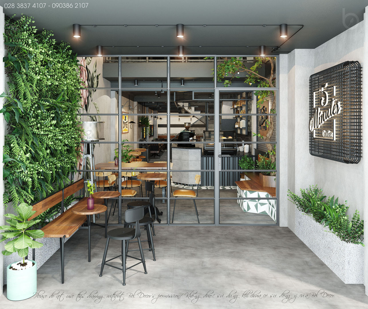 THIẾT KẾ NỘI THẤT COFFEE SHOP (PR1922), Bel Decor Bel Decor