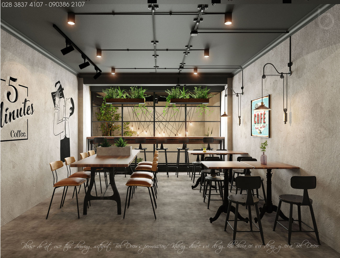 THIẾT KẾ NỘI THẤT COFFEE SHOP (PR1922), Bel Decor Bel Decor