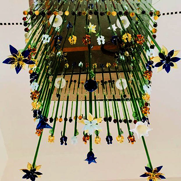 lotus glass Chandelier N Arch Design Studio Other spaces Other artistic objects