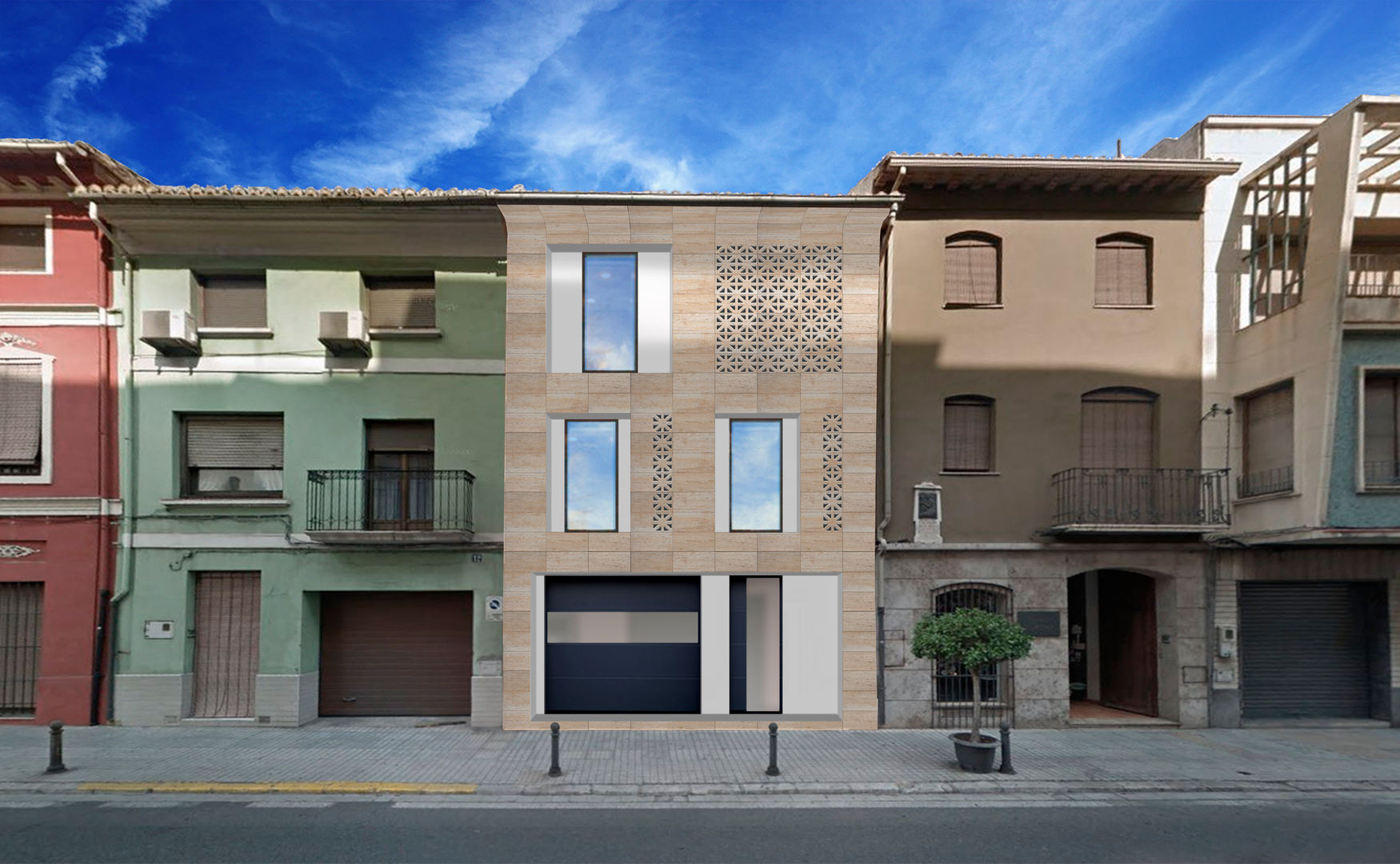 Reforma vivienda unifamiliar entre medianeras. Valencia., Barreres del Mundo Architects. Arquitectos e interioristas en Valencia. Barreres del Mundo Architects. Arquitectos e interioristas en Valencia. Nhà gia đình gốm sứ